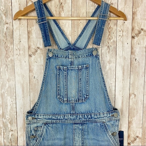 Lucky Brand Distressed Lightweight‎ Denim Overalls Size Small Women - Picture 3 of 9